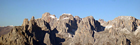 Vista sulle Pale di San Martino di Castrozza